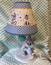 Looney Tunes Baby Bugs Bunny Plush Table Lamp Light Nursery Tweety Sylvester