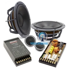 DYNAUDIO ESOTEC SYSTEM 242  7" 2-WAY COMPONENT SPEAKERS TWEETERS CROSSOVERS MIDS