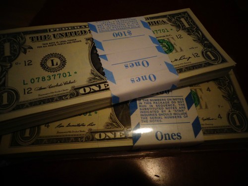 Billete de un dólar *Estrella* billetes, L.CA-SAN FRANCISCO-O NUEVA YORK UNC -DE LADRILLO - Imagen 4 de 10