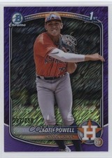 2025 Bowman Chrome Prospects Purple Shimmer Refractor /250 Caden Powell 6ks