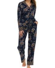 Vera Bradley Women  s Pajama Set 2-piece Iconic print PJ Size: Large 10-12 NWT