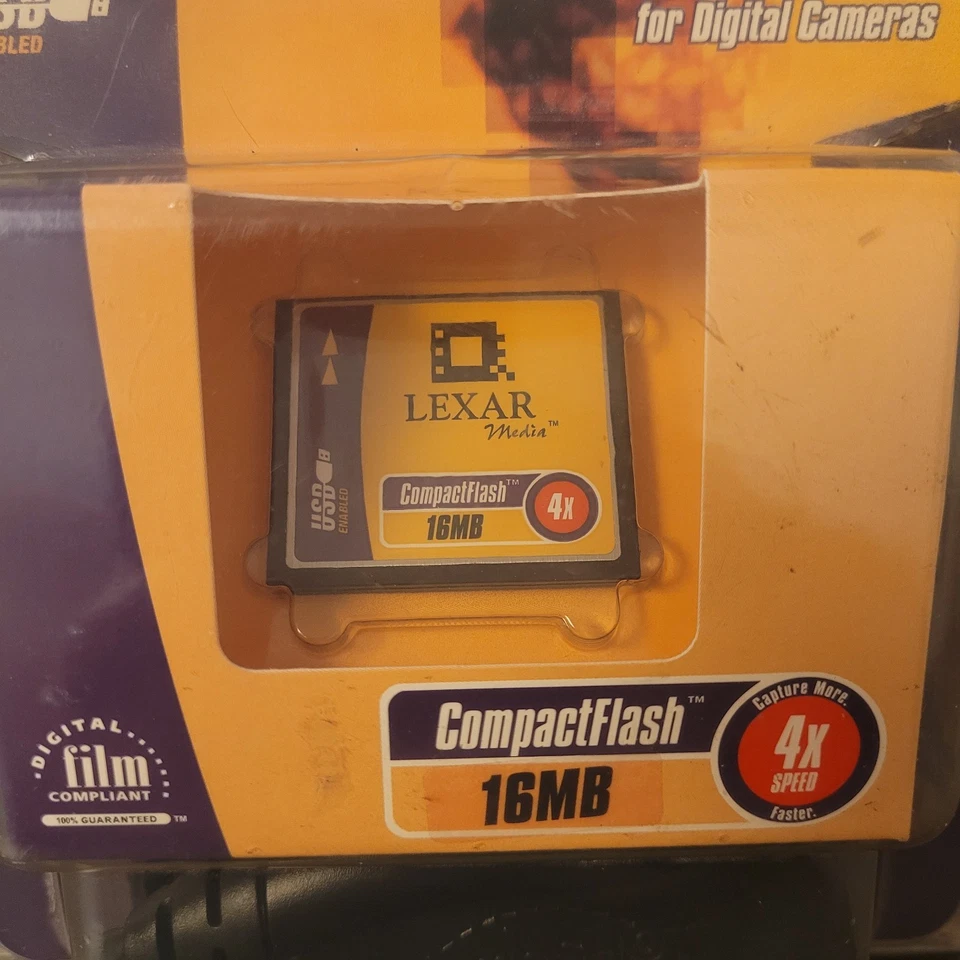 Lexar Media CompactFlash 16MB Digital Film Card W/Jumpshot Connection Kit NIP - Image 2 of 4