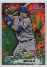 2023 Chrome Logofractor Edition Future Stars Green Refractor 66/99 Josh Jung v9t