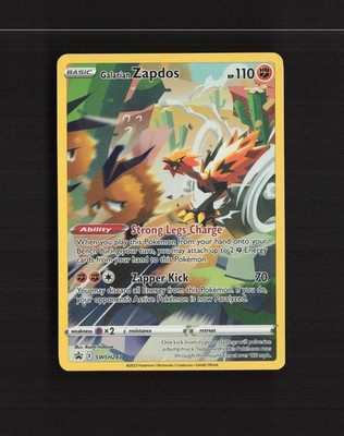 Galarian Zapdos SWSH283 Sword & Shield Full Art Black Star Promo