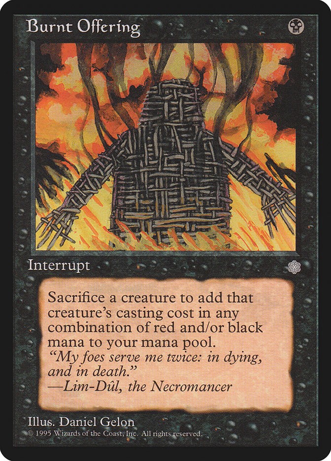 MTG Magic the Gathering Burnt Offering (116/383) Ice Age LP