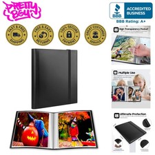 Photo Album 8X10, 8X10 Photo Album Book Holds 68 Photos Art Portfolio Binder