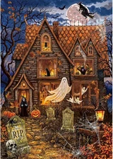 Hopgo 500 Piece Puzzles for Adults, Halloween Puzzle 500 Pieces Family... 