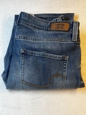 Signature by Levi Strauss Jeans Womens 8x28.5 Mid Rise Slim Blue Distressed