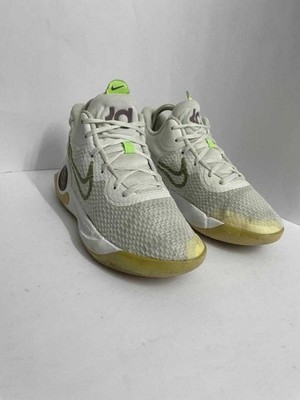 Nike KD Trey 5 IX EP DJ6922-100 Men Basketball Shoes White Lime Green Pre Owned