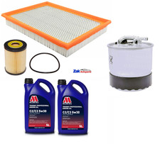 FOR JEEP GRAND CHEROKEE 3.0 CRD (05-10) AIR OIL FUEL FILTER & OIL SERVICE KIT