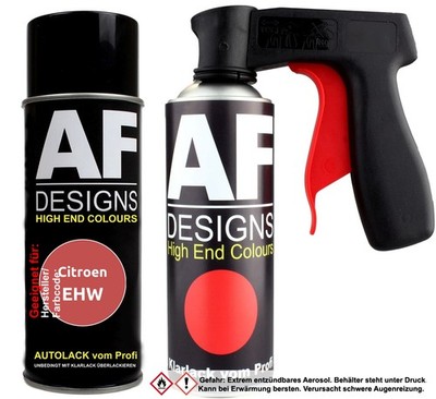 Spraydosen Griff Set für Citroen EHW Rose Petunia Basislack Klarlack Handgriff P