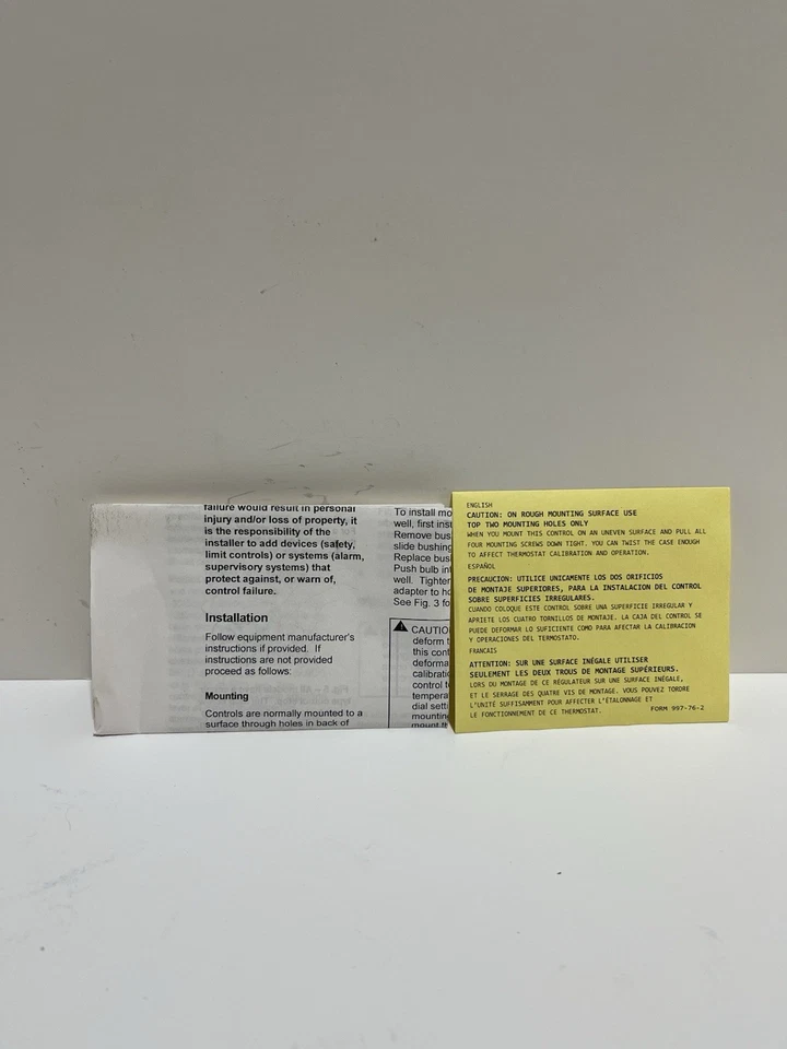 JOHNSON CONTROLS A19ABC-37C Temperature Controller Revision B NEW IN BOX - Image 4 of 4