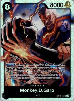 Monkey.D.Garp OP11-095 SR A Fist of Divine Speed NM