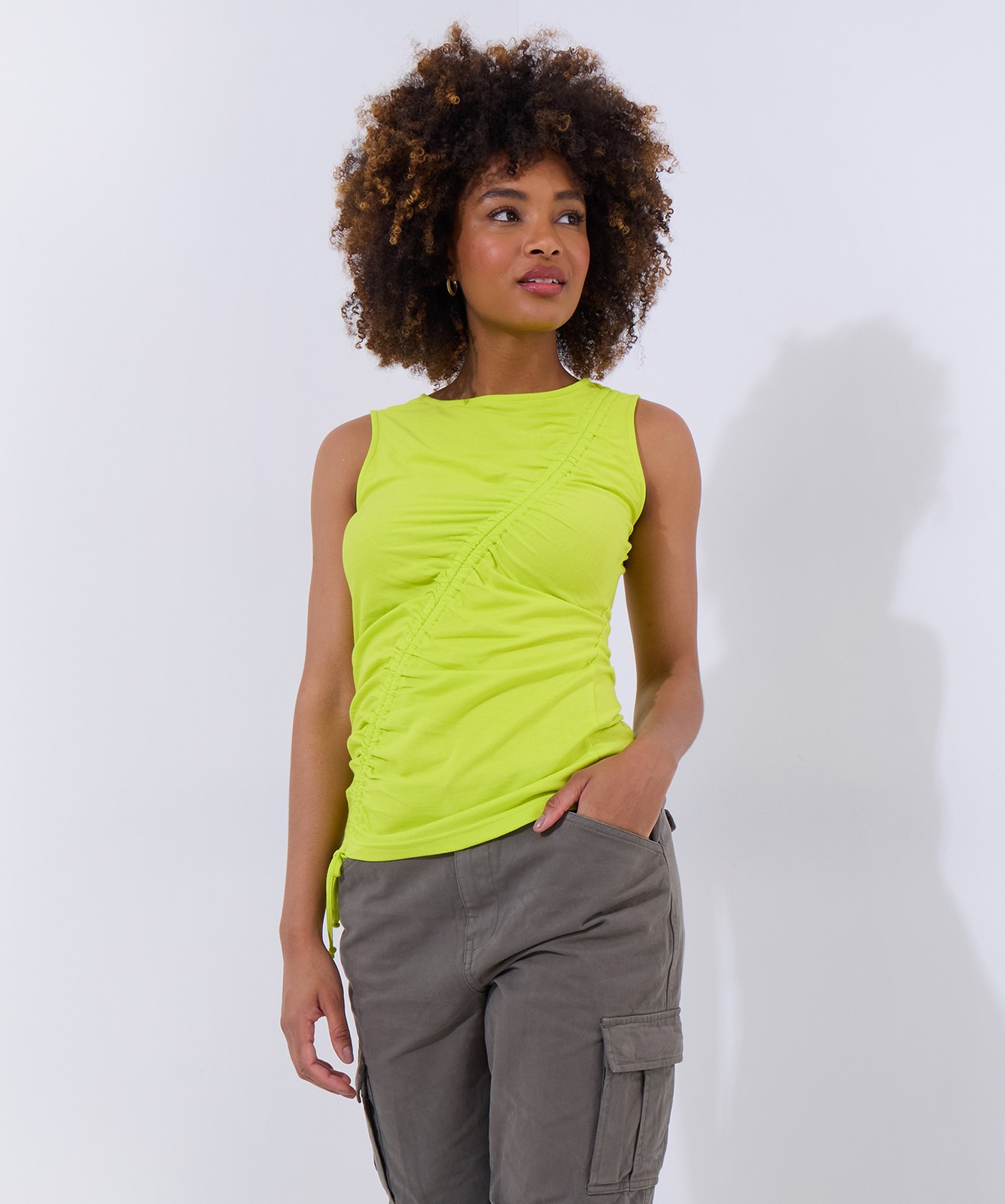 Joe Browns Women's Asymmetric Rouched Front Modal Vest