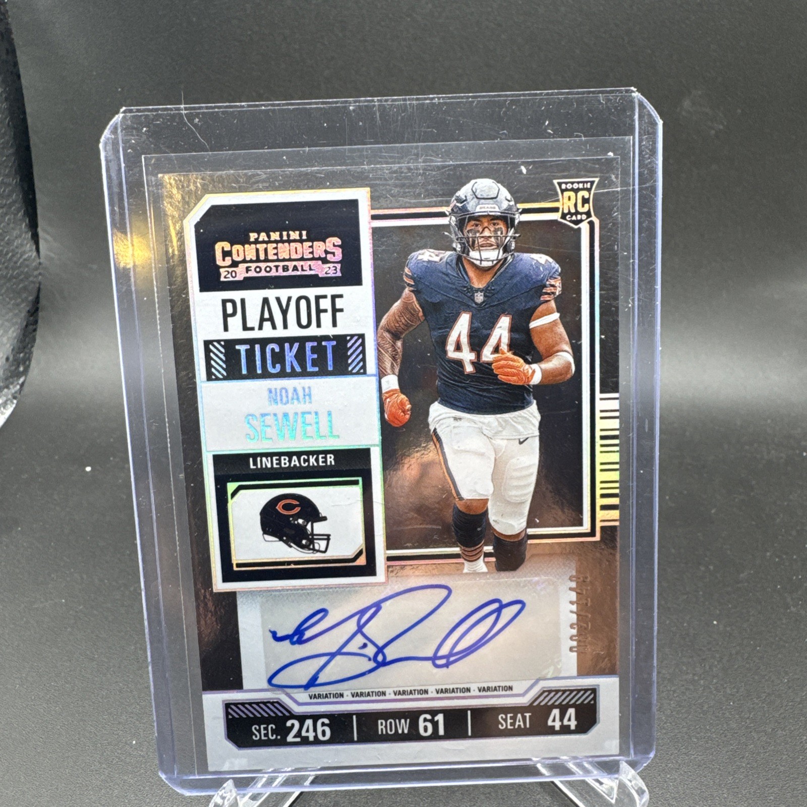 Noah Sewell Panini Contenders #162 Autograph Playoff Ticket