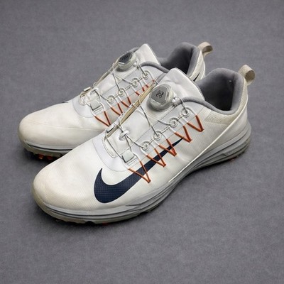 Nike Lunar Command 2 BOA Golf Shoes Men s Size 9 White Blue Gray