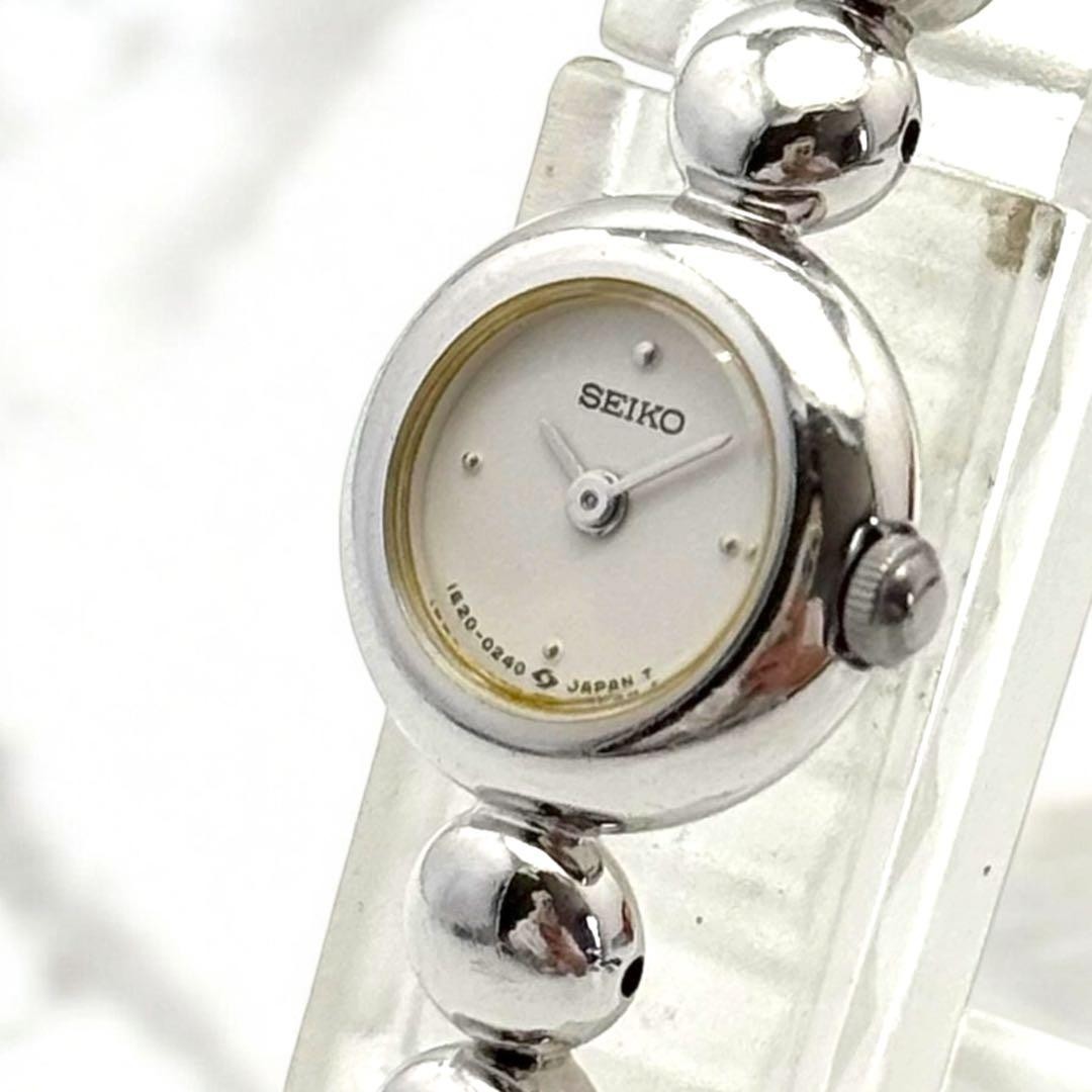 SEIKO 1E20-0070 Womens Quartz Silver Dial Wristwatch - Gem