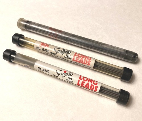Scripto HB Degree Wearever Pencil 4" Long Graphite Lead Stick Refill E430 VTG