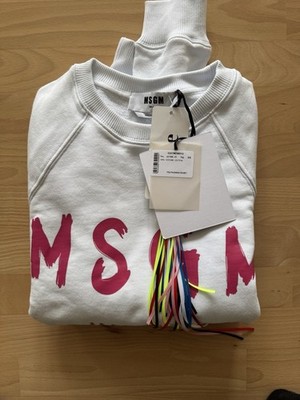 Neu Mit Etikett Damen MSGM Pullover Sweatshirt Gr.XS