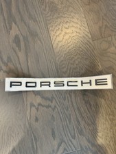 Matte Black Porsche Letters Rear Badge Emblem Look Deck Lid Cayenne 958 957