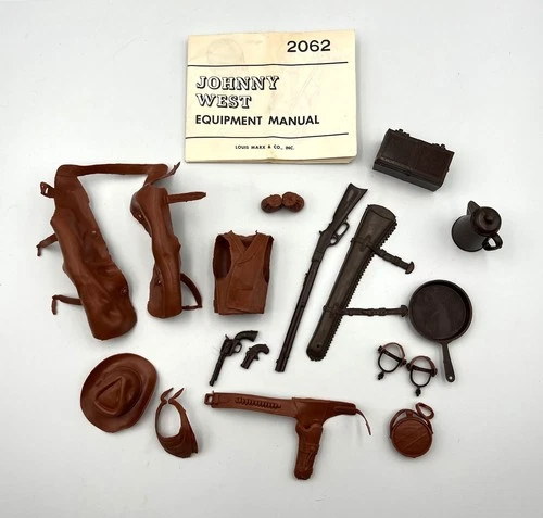 Vintage Johnny West Equipment & Accessories, Marx Toys