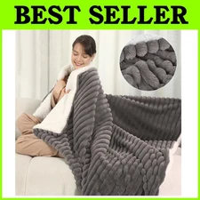 Skin-Friendly Electric Throw Blanket - Fast Heating