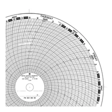 GRAPHIC CONTROLS 00213818-7D Circular Paper Chart, 7 day, 100 pkg 19D976