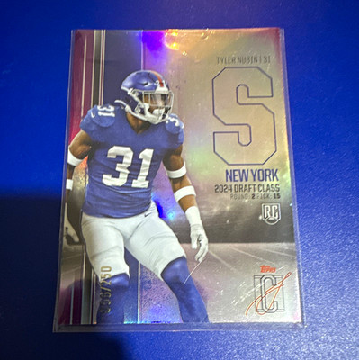 Topps 2024 Signature Class Rookies Tyler Nubin RC Magenta /250 #160 Giants NFL
