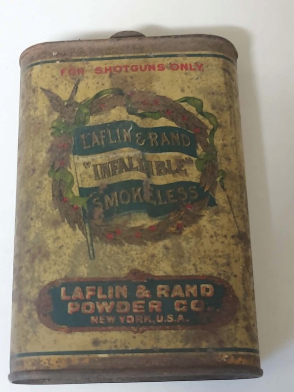 Laflin & Rand Infallible Shotgun Smokeless Powder Empty Tin
