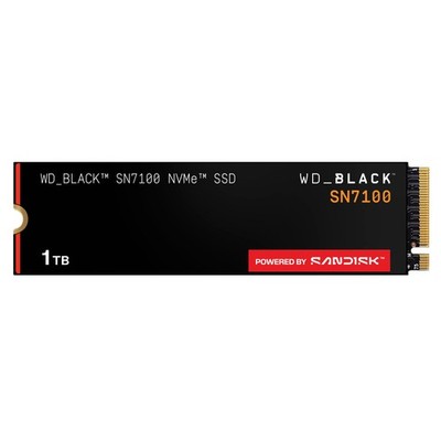 WD. _BLACK  SSD 1 TB, M.2 2280 NVMe  POWERED BY SANDISK SSD, PCIe  Gen4, 7.250 M