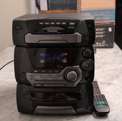 Panasonic SA-AK25 5 CD Changer Stereo System Cassette AM/FM AUX
