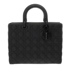 CHRISTIAN DIOR Lady Dior Large Black/Noir M0566SLOI_M989 800000136519000