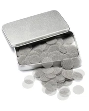 200 PCS 3/4" Stainless Steel Pipe Screens Metal Box for Plumbing or Smoking Use 