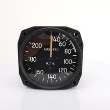 Vintage Aircraft Airplane Airspeed Indicator MPH Gauge 40-200 MPH
