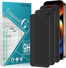 3PCS Matte Privacy Screen Protector  Tempered Glass Film for iPhone 16 Pro Max