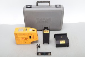 Pacific Laser Systems PLS PLS5 Dot Laser Level w/ Mount and Case Fair Condition