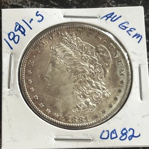1881-S Morgan Silver Dollar Almost Uncirculated Toned Gem