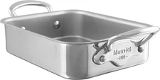 Mauviel M'Minis Stainless Steel Rectangular Roasting Pan, 7.1 X 5.5 Inch