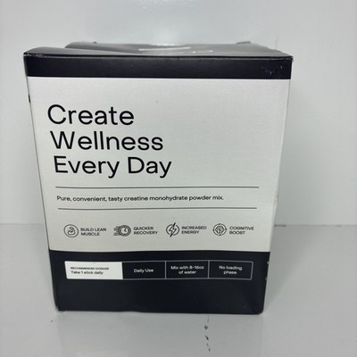 Create Single Serve Creatine Monohydrate Powder   30 Pack, 5.4g ea. Exp. 08/27