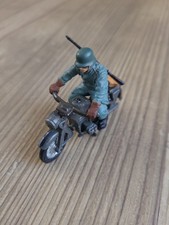 Britains Deetail Toy Soldiers WW2 German BMW Motorcycle