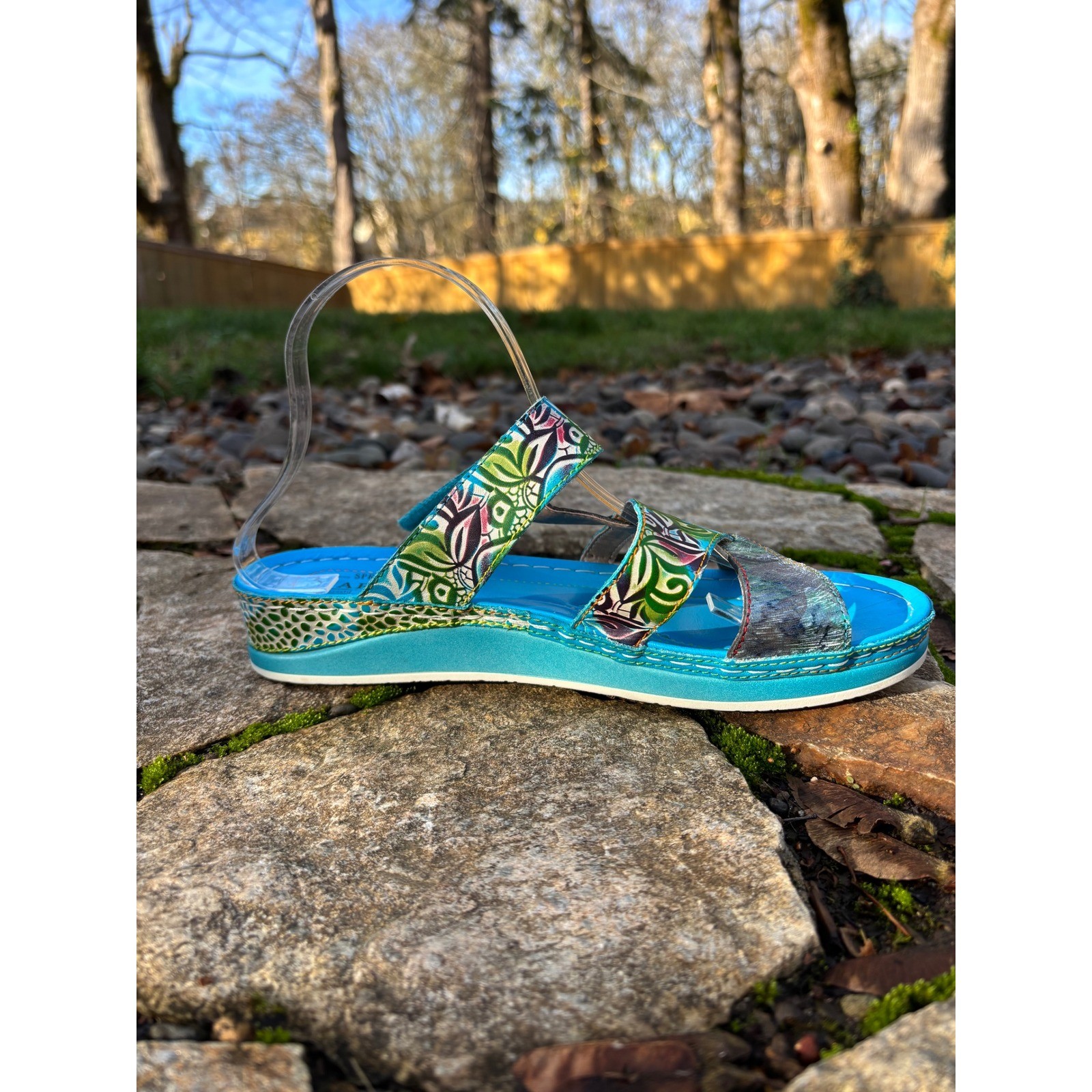 L'Artiste by Spring Step Caiman Sandals Shoes Women's Size 9 US 40 EU