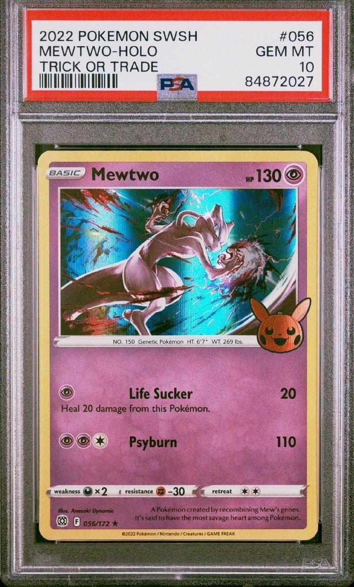 most expensive halloween pokemon card 2024 Shop Black Beckett 2022 Sword & Shield Pokemon Japanese Mewtwo – TCGHOBBY main image 1