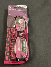 Foster Grant Magnivision Adella Pink 1.25 Reading Glasses With Case