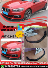 💫ART.0245 SPLITTER PER BMW SERIE 1 F20 2015-2019 STANDARD NERO LUCIDO💫