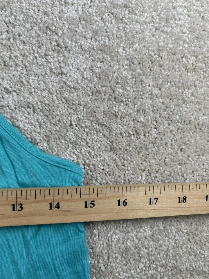 Victoria’s Secret 粉色女式小号蓝绿色赛车背心运动额外炸薯条 — 第 2/4 张图片