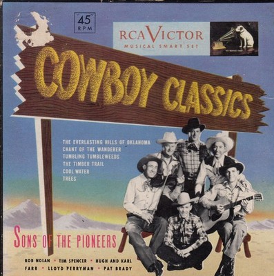 BOX SET 3x7''  SONS OF THE PIONEERS  Tumbling Tumbleweeds + 5  (US-RCA ca.  1950)