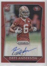 2015 Panini Prizm Rookie Signatures Red 292/299 Dres Anderson #RS-DA Auto 0af