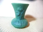 VAN BRIGGLE ART POTTERY TULIP 5 INCH TURQUOISE BLUE VASE