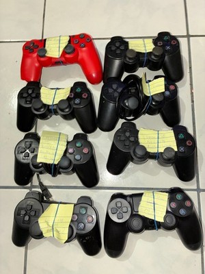YOU GET 9 NOT 8  *PS3 PLAYSTATION 3 4 GAME CONTROLLER LOT  BLACK GENERIC PS4