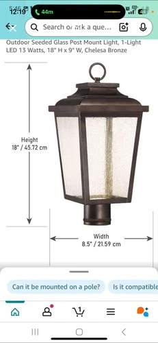 Minka-Lavery 72176189 Irvington Manor Outdoor Wall Light Chelesa Bronze - Picture 2 of 5